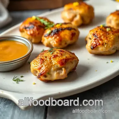 Pan-Seared Chicken Bites with Lemon Zest Recipe Card