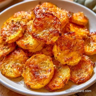 Parmesan Baked Yellow Squash in 20 Minutes Recipe Card
