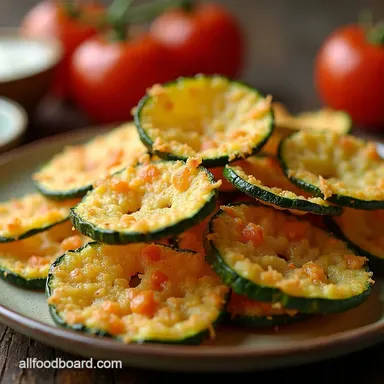 Parmesan Zucchini Chips Recipe Crispy Cheesy Recipe Card