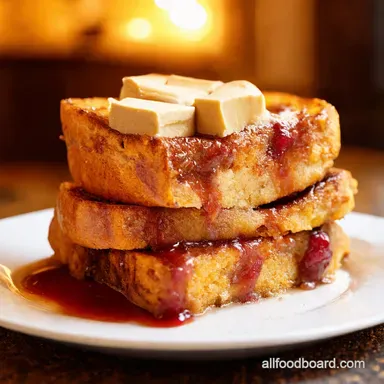 PBJ Stuffed French Toast Nostalgic Brunch Made Easy Recipe Card