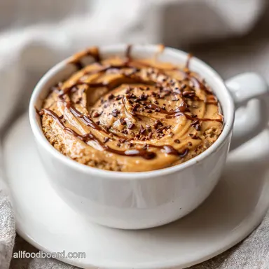 5Minute Peanut Butter Mug Cake in 4 Minutes Recipe Card