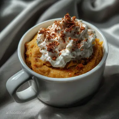 Pumpkin Mug Cake: Moist, Spice-Forward Microwave Dessert Recipe Card