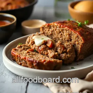 How to Bake Ground Beef Meatloaf with Cheese: Grandma's Secret Recipe! Recipe Card