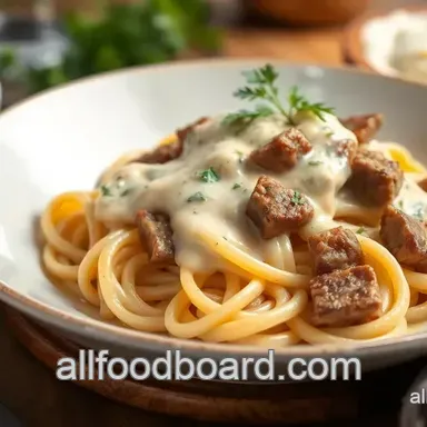 Irresistibly Delicious Saut&eacute;ed Ribeye Pasta with Creamy Sauce Today