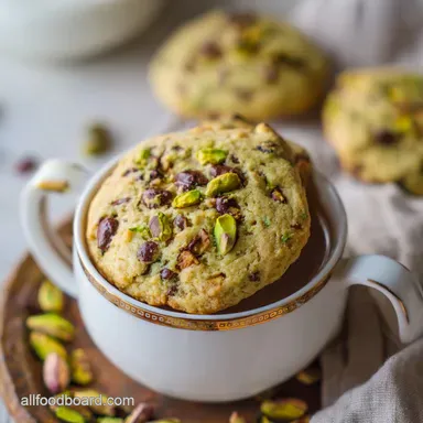 Pistachio Chocolate Chip Cookies with Brown Butter in 25 Minutes