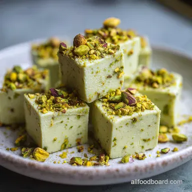 Pistachio Fudge Recipe: White Chocolate Recipe Card