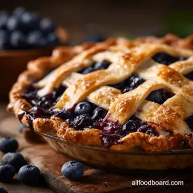Blueberry Pie Recipe: The Secret to a Flaky All-Butter Crust Recipe Card