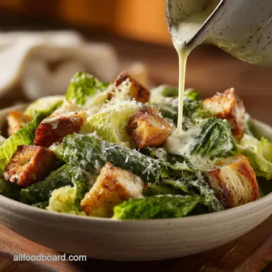 Homemade Caesar Salad: Get the Restaurant Quality Dressing Recipe Recipe Card