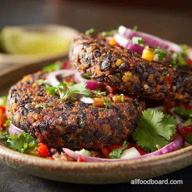 Black Bean Burgers The ultimate smoky recipe that wont fall apart Recipe Card