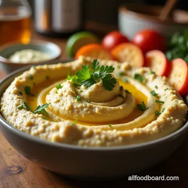 UltraCreamy High Protein Hummus Cottage Cheese Dip Recipe Card