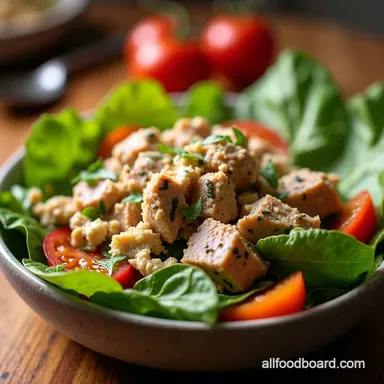Healthy Tuna Salad Cottage Cheese Bowl Recipe No Mayo Recipe Card
