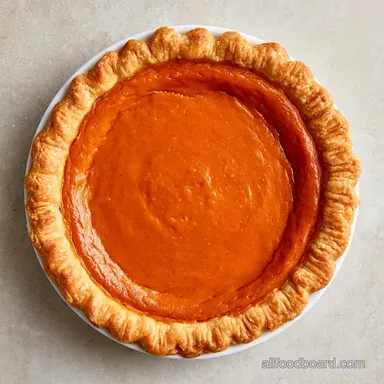 Pumpkin Pie Recipe From a Pumpkin - Baked Recipe Card