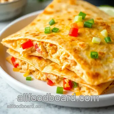 Quick Cheesy Chicken Quesadillas Delight Recipe Card
