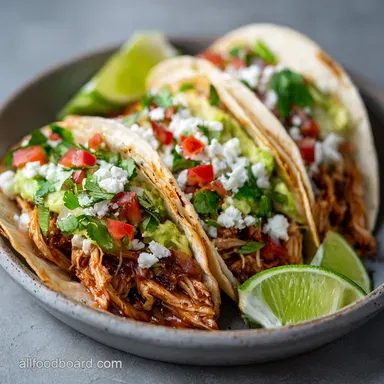 Chicken Tacos Chicken Tacos for 4 Servings Recipe Card