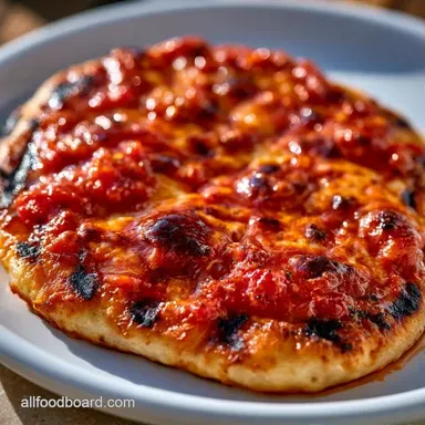 Quick Grilled Pizza Recipe in 25 Minutes Recipe Card