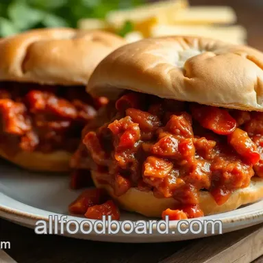 Easy & Flavorful Sloppy Joes with Pepperoni Pizza Flavors: A Family Favorite! Recipe Card