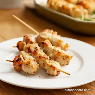 Ranch Chicken Skewers Garlic Parmesan Grill Thrills Recipe Card