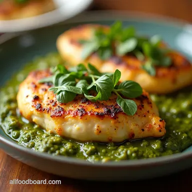 Ridiculously Easy 2Ingredient Pesto Chicken You Wont Believe It Recipe Card