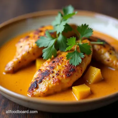 Autumn Glow Creamy Thai Red Curry with Chicken Pumpkin