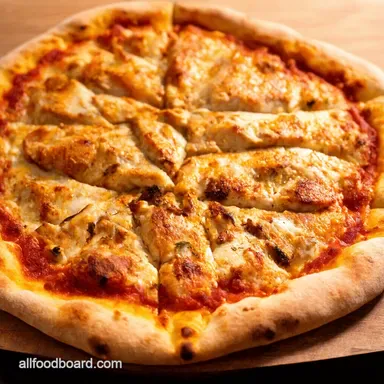 Roasted Garlic Chicken Pizza Gourmet Flavor at Home Recipe Card