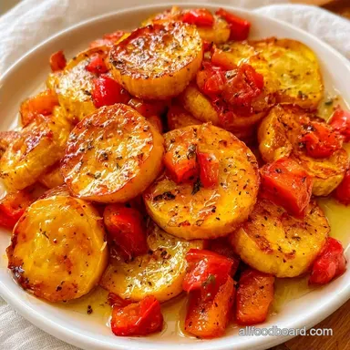 Roasted Red Pepper Yellow Squash for 4
