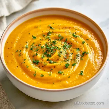Creamy Yellow Squash Soup for 4 Servings