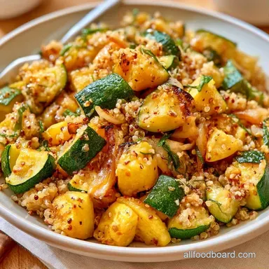 Roasted Zucchini Squash Quinoa Recipe Card
