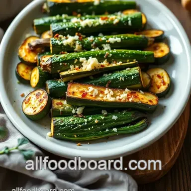 Easy & Flavorful Roasted Zucchini with Garlic-Parmesan Goodness: My Family Favorite Recipe Card