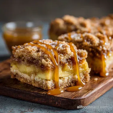 Fall Desserts: The Easiest Salted Caramel Apple Crumble Bars