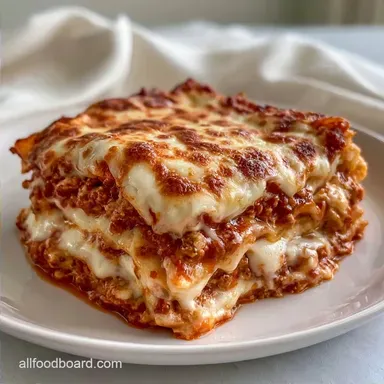 Sausage Beef Lasagna for 8 Servings