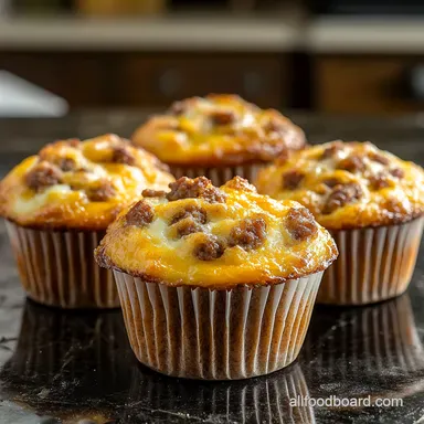 Sausage Egg Muffins GrabandGo Breakfast Bliss Recipe Card