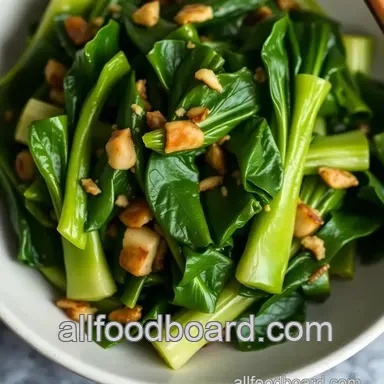 Easy Sautéed Bok Choy with Garlic and Ginger: A Quick Weeknight Delight Recipe Card