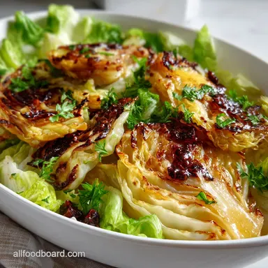 Sauteed Cabbage Caramelized Edges Bright Vinegar Finish