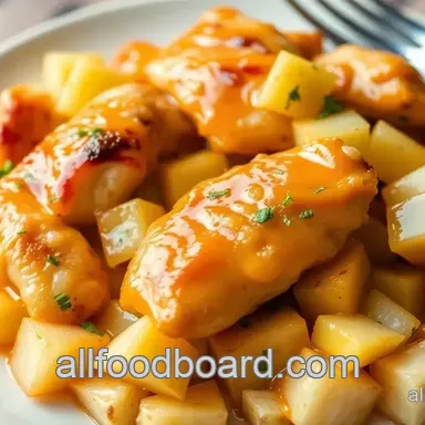 Sautéed Chicken Tenders with Sweet Apple Glaze
