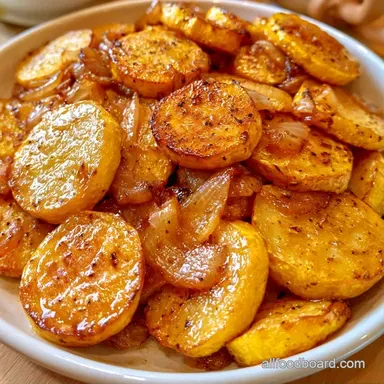 Saut&eacute;ed Squash Onions in 25 Minutes Recipe Card