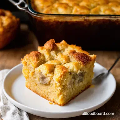 Household Hacks Savory Bread Pudding No Waste Recipe Card