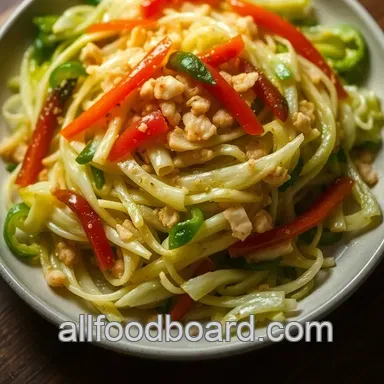 Savory Cabbage Recipe: Quick Garlic and Ginger Stir-Fry Delight Recipe Card