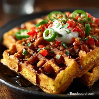 Crisp Buttermilk Cornbread Waffles with Chili The Ultimate Comfort Dinner