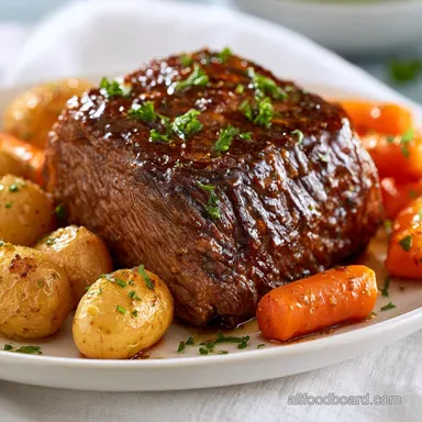 Savory Slow Cooker Roast for 8 Servings