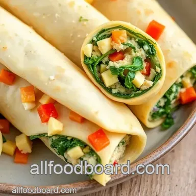 Savory Spinach and Feta Stuffed Chicken Rolls Recipe Card