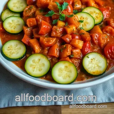 Easy & Juicy Tomato Zucchini Casserole: A Family Favourite Recipe Recipe Card