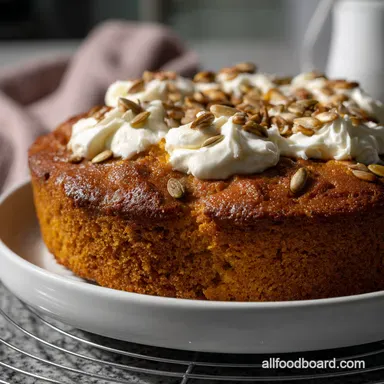 Scrumptious Homemade Pumpkin Cake Recipe: Ultra Moist Easy Recipe Card