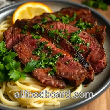 Chimichurri Flat Iron Steak - Restaurant Taste, Easy Recipe! Recipe Card