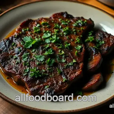 Chimichurri Flat Iron Steak - Restaurant Taste Easy Recipe!