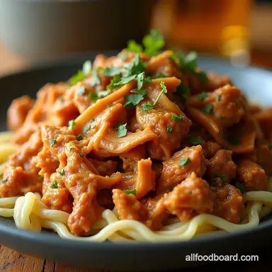 Easy Slow Cooker Mississippi Chicken That Melts Recipe Card