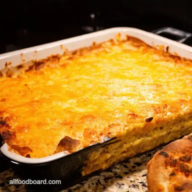 Pizza Casserole 7 Layers of Cheesy Comfort Recipe Card