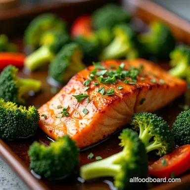 Sheet Pan Asian Salmon and Broccoli Dinner Sorted Recipe Card