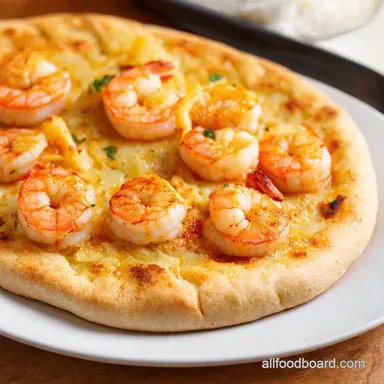Shrimp Scampi Flatbread Easy Shrimp Dinner in 30 Recipe Card