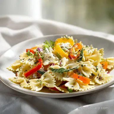 Creamy Bow Tie Pasta in 25 Minutes Recipe Card
