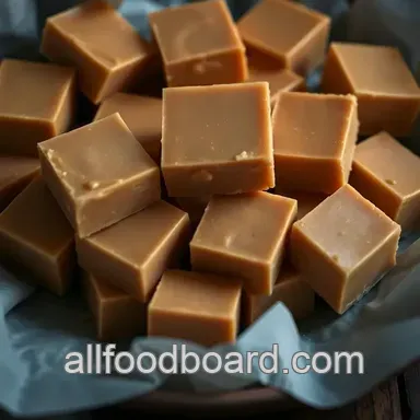 Silky Smooth Peanut Butter Fudge presentation